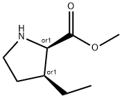 D-Proline, 3-ethyl-, methyl ester, (3S)-rel- (9CI) Struktur