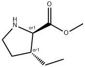 D-Proline, 3-ethyl-, methyl ester, (3R)-rel- (9CI) 化学構造式