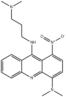 4,9-Acridinediamine, N(sup 4),N(sup 4)-dimethyl-N(sup 9)-(3-(dimethyla mino)propyl)-1-nitro- Structure