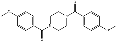 1,4-bis(4-methoxybenzoyl)piperazine Structure
