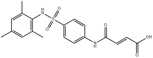 (E)-4-{4-[(mesitylamino)sulfonyl]anilino}-4-oxo-2-butenoic acid Struktur