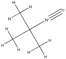 2-[(13C)Isocyano]-2-methylpropane 结构式