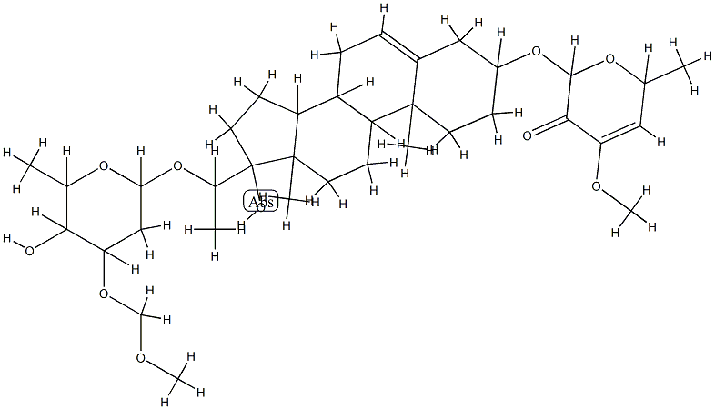 北五加皮苷O,116709-67-2,结构式