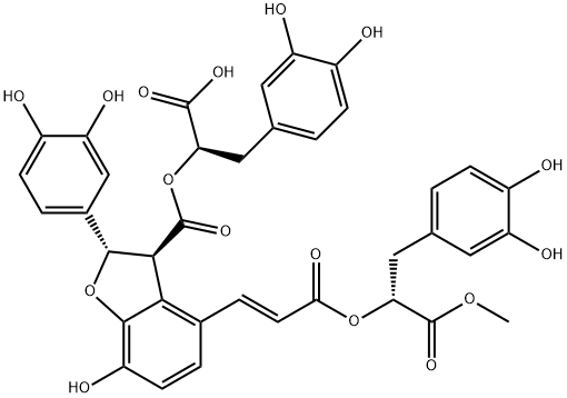 9-メチル salvianolate B 化学構造式