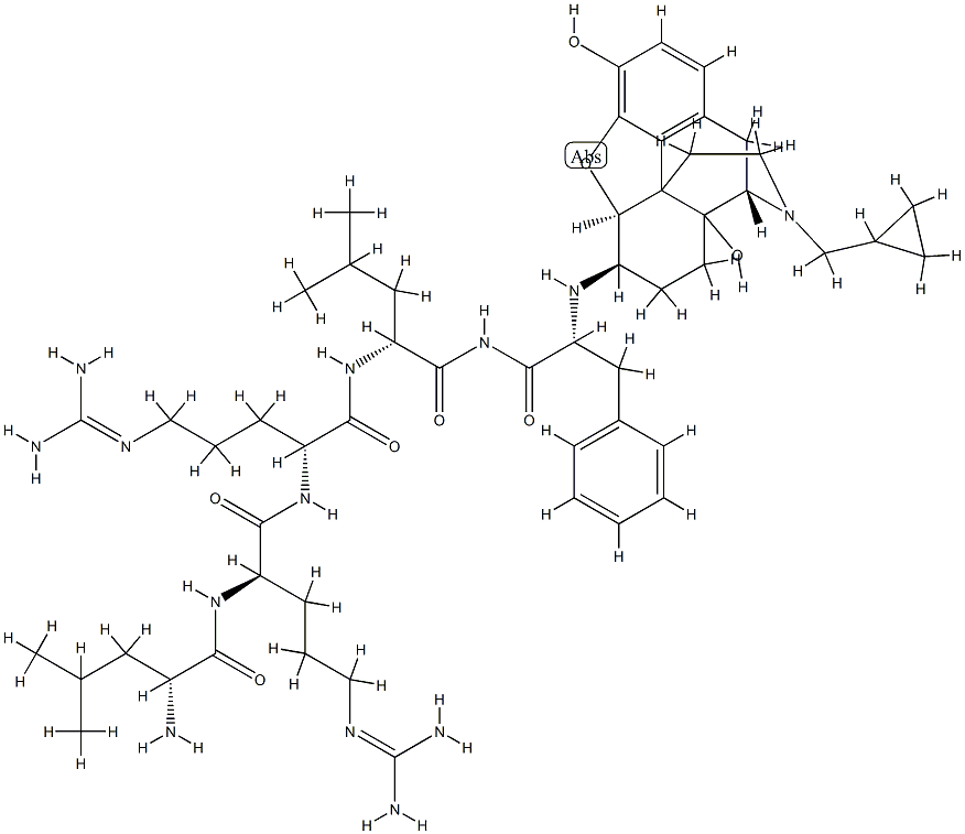 naltrexamine, N(beta)-(Leu-Arg-Arg-Leu-Phe)-|