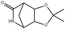 (3AR,4R,7S,7AS)-2,2-二甲基四氢-4,7-甲桥[1,3]二噁戊环并[4,5-C]吡啶-6(3AH)-酮, 116856-49-6, 结构式
