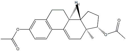 1,3,5(10),9(11)-Estratetrene-3,17β-diol diacetate Struktur