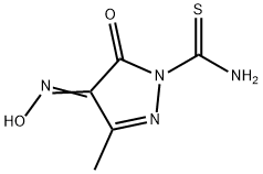 2-Pyrazoline-1-carboxamide,3-methyl-4,5-dioxothio-,4-oxime(6CI)|