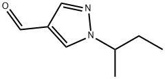 1-Sec-Butyl-1H-pyrazole-4-carbaldehyde, 1170169-27-3, 结构式