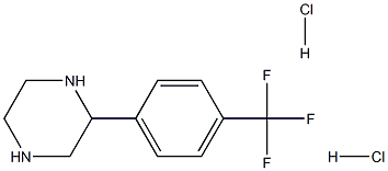 2-(4-TrifluoroMethyiphenyl)-piperazine hydrochloride Structure