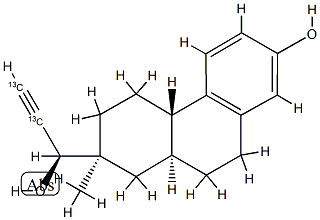3-hydroxy-14,15-secoestra-1,3,5(10)-trien-15-yn-17-one 化学構造式