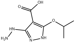 1H-Pyrazole-4-carboxylicacid,3-hydrazino-5-(1-methylethoxy)-(9CI),117173-96-3,结构式