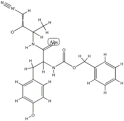 (Z)-1-diazonio-3-[[3-(4-hydroxyphenyl)-2-phenylmethoxycarbonylamino-pr opanoyl]amino]but-1-en-2-olate,117176-50-8,结构式