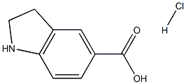 二氢吲哚-5-羧酸盐酸盐,1171876-52-0,结构式