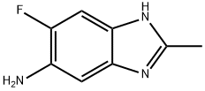 1H-Benzimidazol-5-amine,6-fluoro-2-methyl-(9CI) 结构式