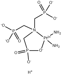 aminotris(methylenephosphonato)diamminoplatinum (II) 结构式