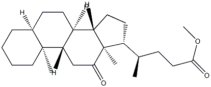 12-Oxo-5β-cholan-24-oic acid methyl ester,1173-30-4,结构式