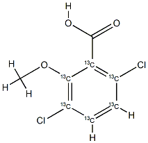 1173023-06-7 3,6-二氯-2-甲氧基苯甲酸-13C6 (环-13C6)