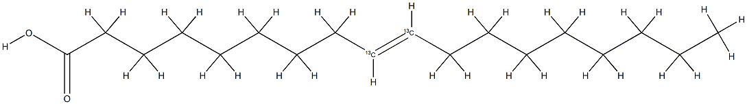 油酸-9,10-13C2 结构式