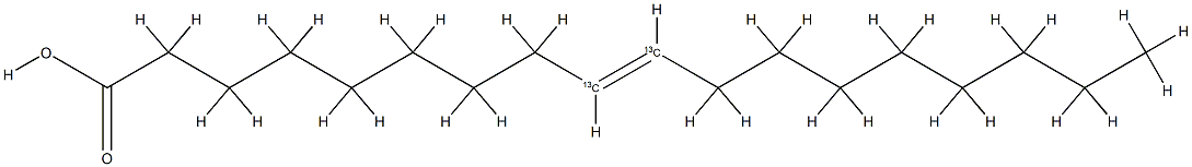 Oleic  acid-9,10-13C2 化学構造式