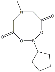 Cyclopentylboronic  acid  MIDA  ester Structure