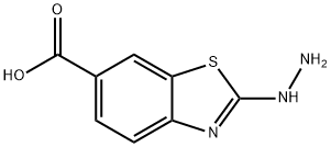 6-Benzothiazolecarboxylicacid,2-hydrazino-(6CI),117342-15-1,结构式