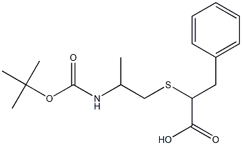 tert-butoxycarbonylalanyl-psi-thiomethylene-phenylalanine Struktur