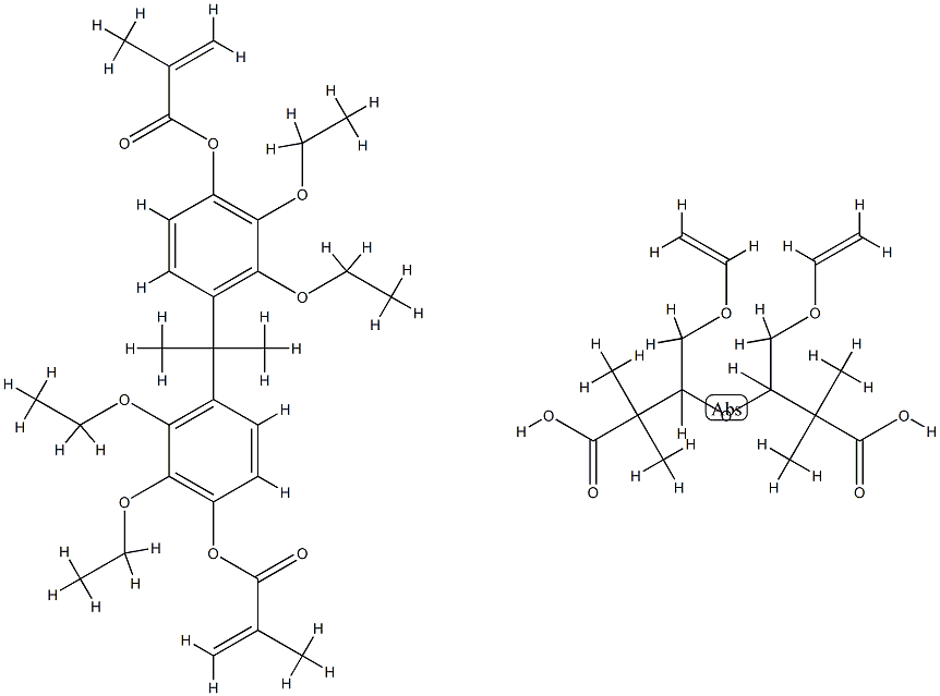 2,2'-(4-methacryloxydiethoxyphenyl)propane Structure