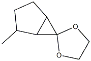 Spiro[bicyclo[3.1.0]hexane-6,2-[1,3]dioxolane],  2-methyl-,  [1R-(1-alpha-,2-bta-,5-alpha-)]-  (9CI) 结构式