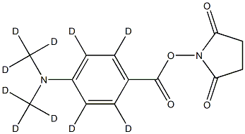 DMABA-d10 NHS ester 结构式