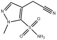 1H-Pyrazole-5-sulfonamide,4-(cyanomethyl)-1-methyl-(9CI) Structure