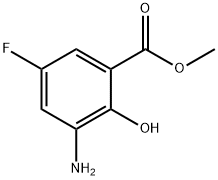 METHYL 3-FLUORO-2-HYDROXYBENZOATE 化学構造式