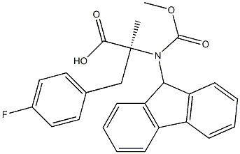 Fmoc-α-methyl-L-4-Fluorophenylalanine Structure