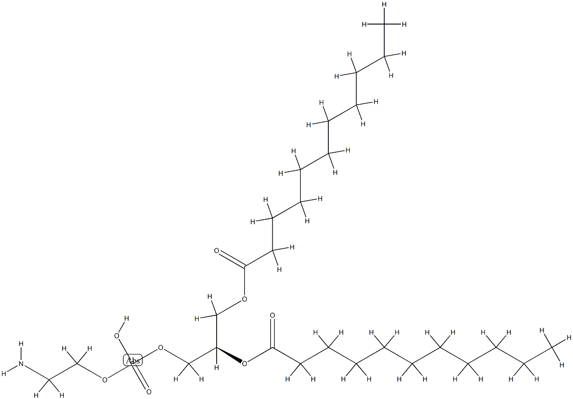 1,2-diundecanoylphosphatidylethanolamine 结构式