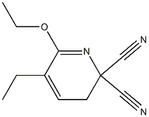 2,2(3H)-Pyridinedicarbonitrile,6-ethoxy-5-ethyl-(9CI) Struktur