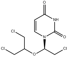 2',3',5'-trichloro-2',3',5'-trideoxy-2',3'-secouridine 结构式