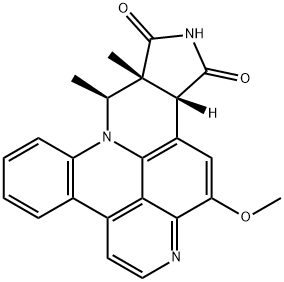 (9S,9aR,12aR)-9,11-ジヒドロ-9,9a-ジメチル-14-メトキシピロロ[3,4-c]キノ[4,3,2,1-lmn][1,7]フェナントロリン-10,12(9aH,12aH)-ジオン 化学構造式