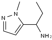 1-(1-methyl-1H-pyrazol-5-yl)propan-1-amine Struktur