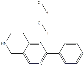2-phenyl-5,6,7,8-tetrahydropyrido[4,3-d]pyrimidine dihydrochloride 结构式