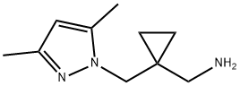 ({1-[(3,5-dimethyl-1H-pyrazol-1-yl)methyl]cyclopropyl}methyl)amine|({1-[(3,5-二甲基-1H-吡唑-1-基)甲基]环丙基}甲基)胺