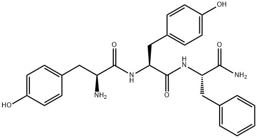 H-Tyr-Tyr-Phe-NH2 化学構造式