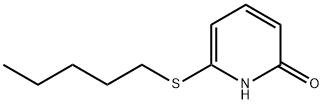 2(1H)-Pyridinone,6-(pentylthio)-(9CI) Struktur