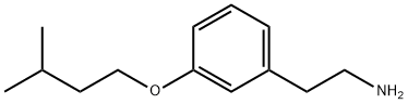 2-[3-(3-メチルブトキシ)フェニル]エタンアミン 化学構造式