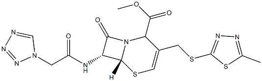 头孢唑啉--△3-甲酯, 117929-10-9, 结构式