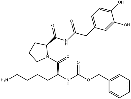 dopamine, N-benzyloxycarboxyl-Lys-Pro-amide- Struktur