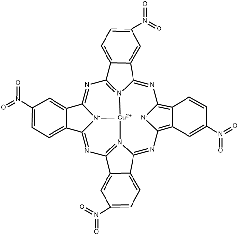 [2,9,16,23-tetranitro-29H,31H-phthalocyaninato(2-)-N29,N30,N31,N32]copper,118-20-7,结构式