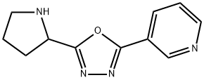 3-(5-Pyrrolidin-2-yl-[1,3,4]oxadiazol-2-yl)-pyridine Struktur