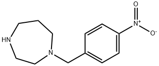 1-[(4-nitrophenyl)methyl]-1,4-diazepane Struktur