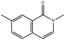 1(2H)-Isoquinolinone,2,7-dimethyl-(9CI) 结构式