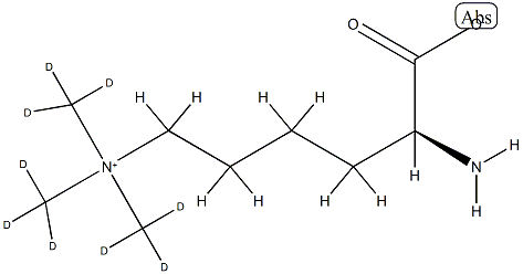Nε,Nε,Nε-TriMethyllysine-d9,1182037-78-0,结构式